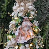 Mini Árvore com Sagrada Família Luz - 70cm e 110cm