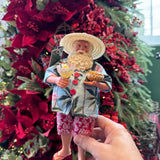 Papai Noel de Praia em Pé 28cm - Pré venda