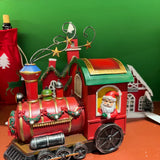 Trem Noel em resina 25x24cm - Pré venda