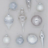Kit 15 Enfeites De Luxo Winter Frost