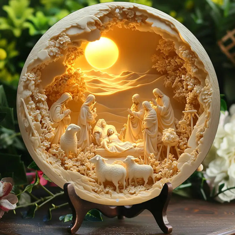 Presépio de Resina Cena Clássica de Natal