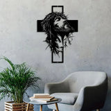 Quadro Jesus Cristo na Cruz em Metal | Arte Sacra para Parede