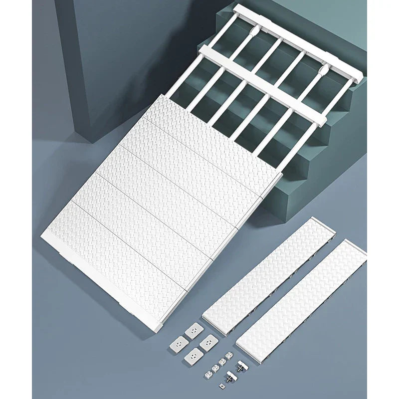Prateleira Organizadora Ajustável para Armário | Space-Saving Cozinha e Roupeiro – Lumia