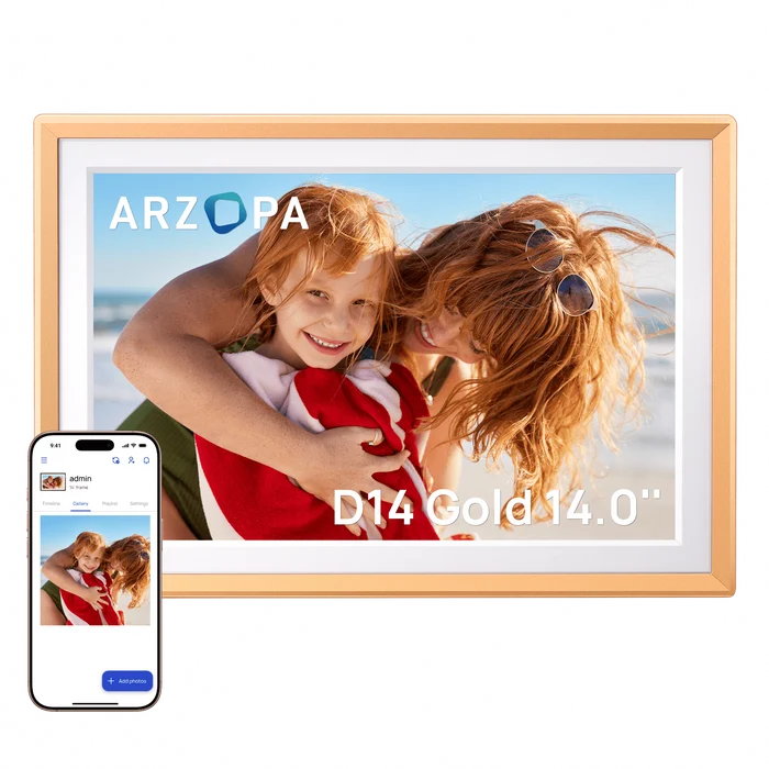 Porta-Retratos Digital Wi-Fi" Full HD — Envie Fotos do Celular em Segundos, Sem Mensalidade