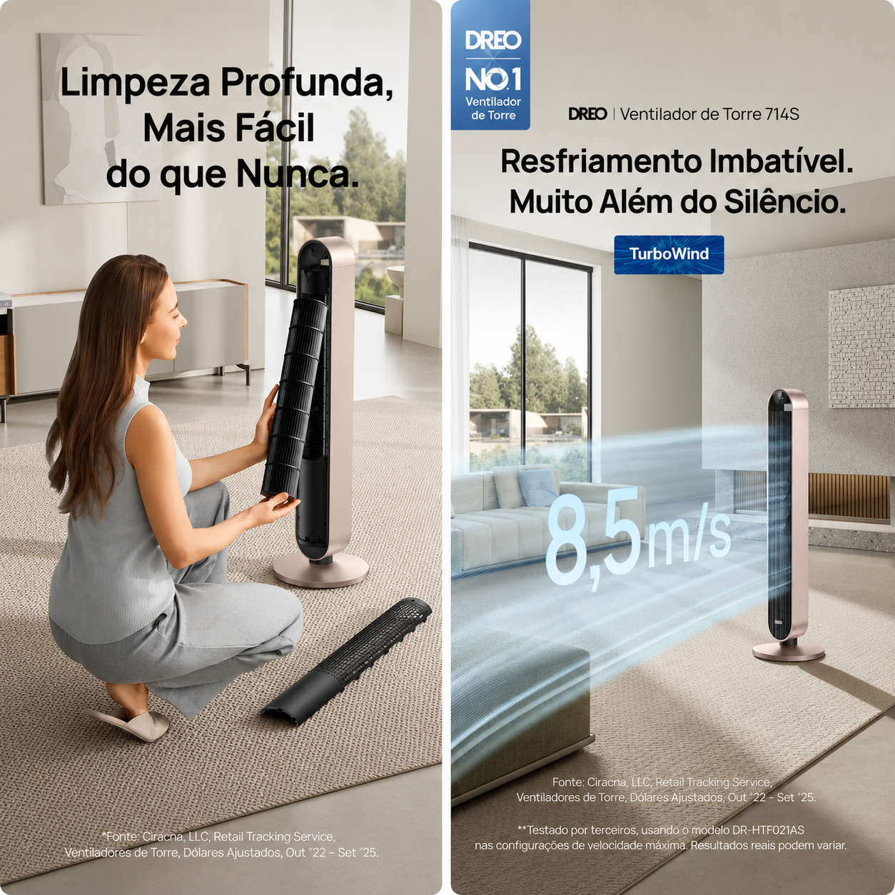 Ventilador de Torre Inteligente Pilot Max S 714S