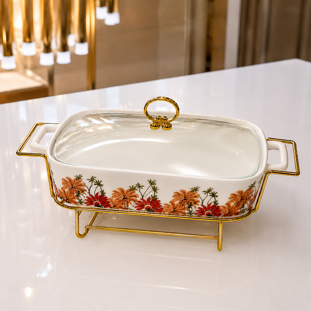 Conjunto de Rechaud Paris em Porcelana Premium (3 peças)
