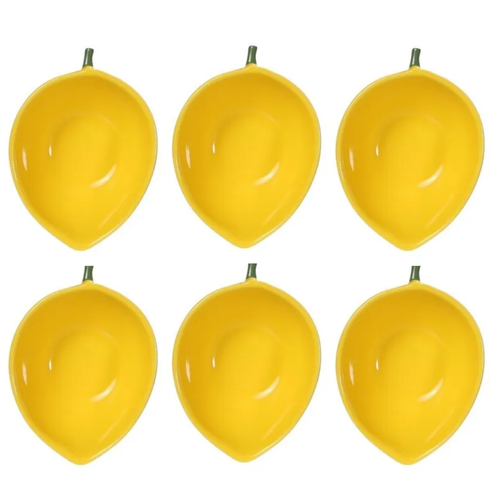 6 bowls de limões em cerâmica