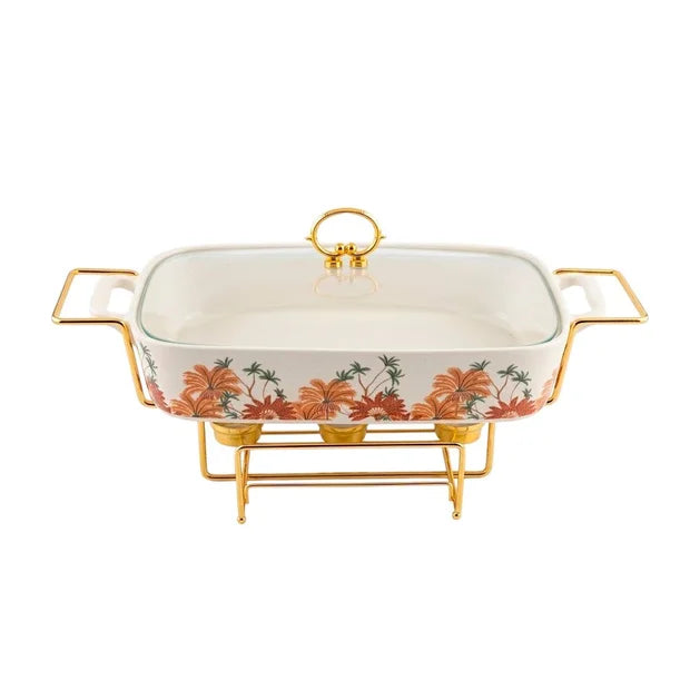 Conjunto de Rechaud Paris em Porcelana Premium (3 peças)