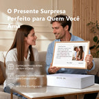 Porta-Retratos Digital Wi-Fi" Full HD — Envie Fotos do Celular em Segundos, Sem Mensalidade