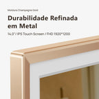 Porta-Retratos Digital Wi-Fi" Full HD — Envie Fotos do Celular em Segundos, Sem Mensalidade