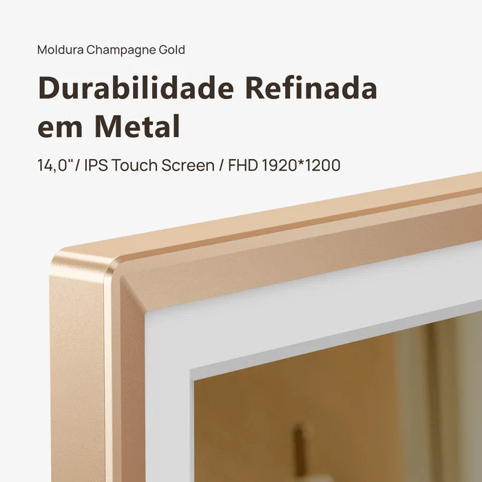 Porta-Retratos Digital Wi-Fi" Full HD — Envie Fotos do Celular em Segundos, Sem Mensalidade