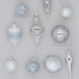 Kit 15 Enfeites De Luxo Winter Frost
