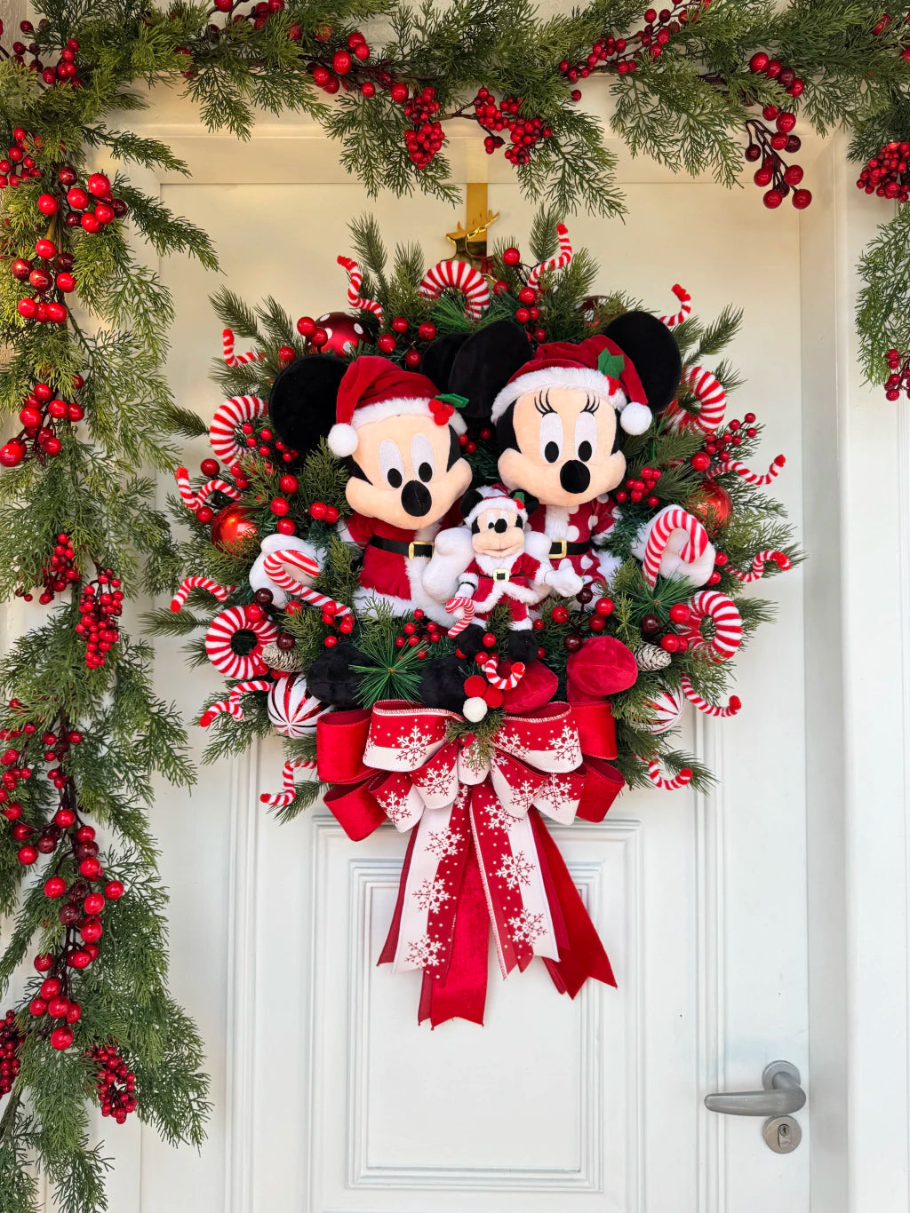 Guirlanda De Natal Família Disney 70cm C/ Led