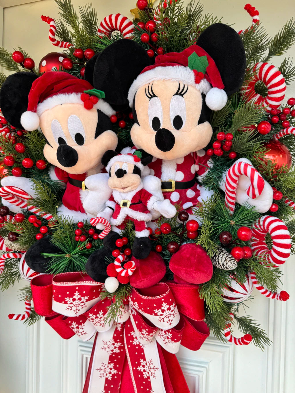 Guirlanda De Natal Família Disney 70cm C/ Led