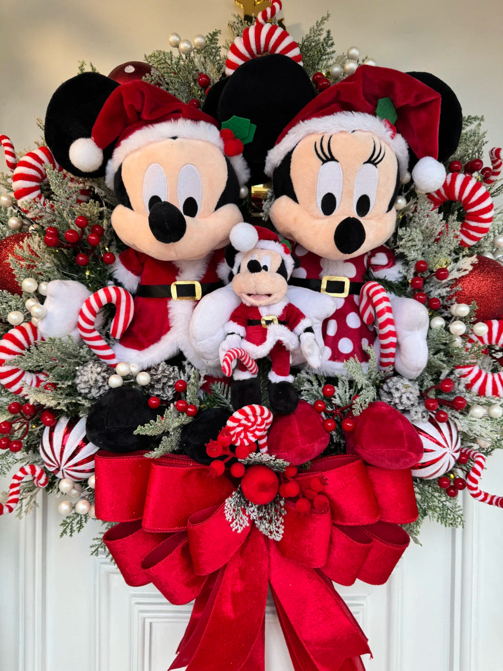 Guirlanda De Natal Família Disney 65cm C/ Led