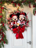 Guirlanda De Natal Casal Disney 65cm c/led