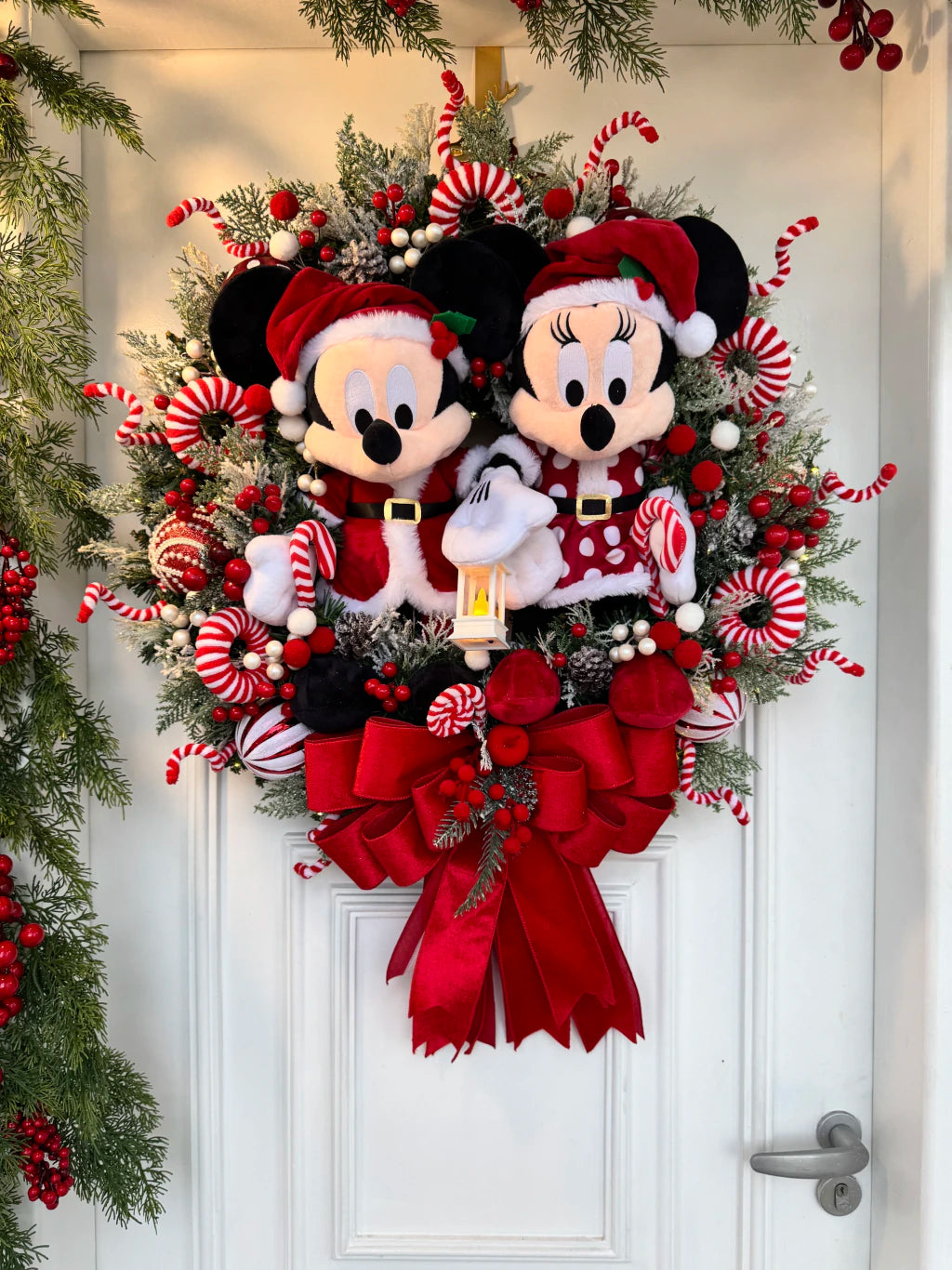 Guirlanda De Natal Casal Disney 65cm c/led