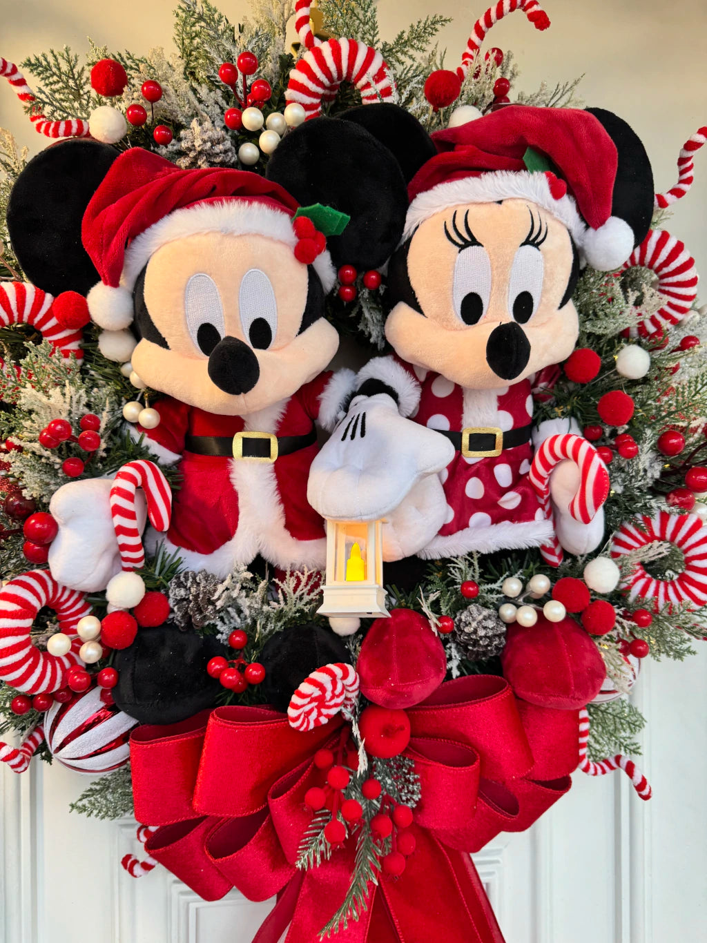 Guirlanda De Natal Casal Disney 65cm c/led