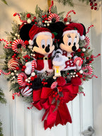 Guirlanda De Natal Casal Disney 65cm c/led