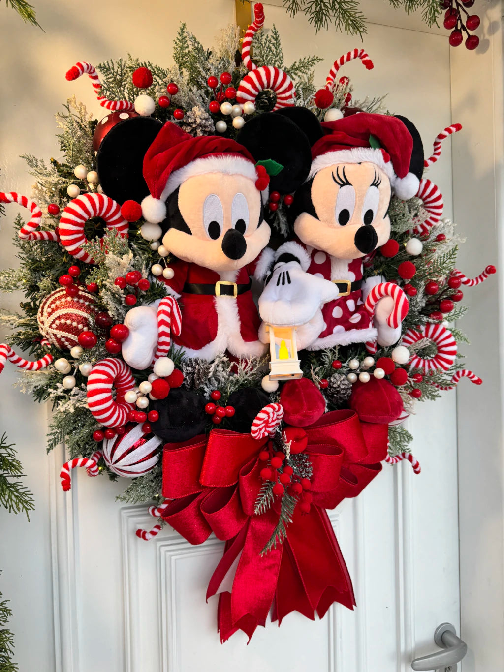 Guirlanda De Natal Casal Disney 65cm c/led
