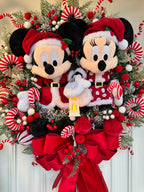 Guirlanda De Natal Casal Disney 65cm c/led