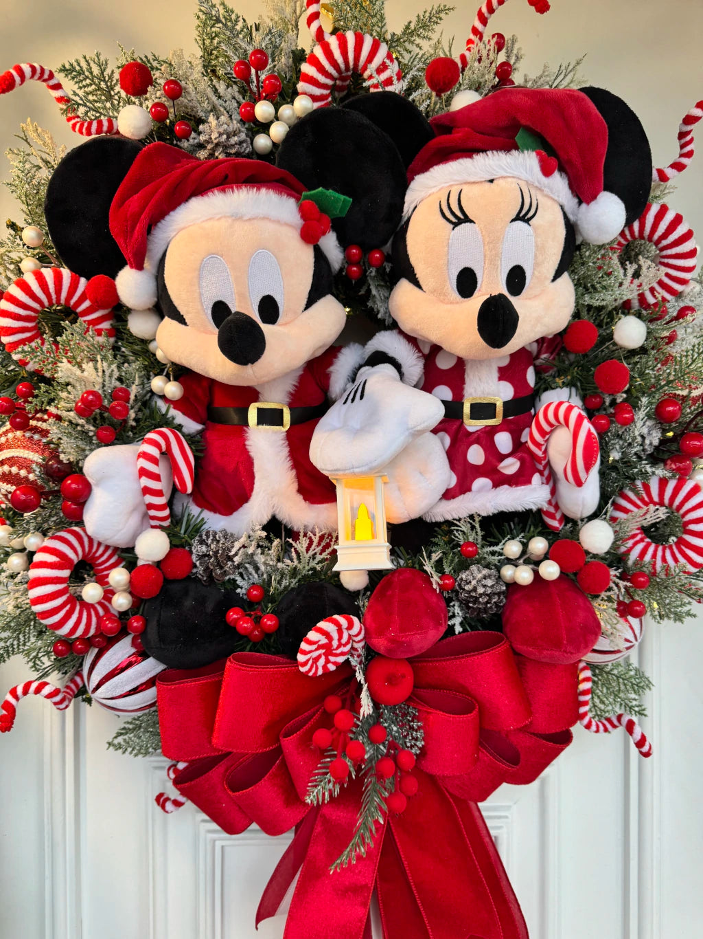 Guirlanda De Natal Casal Disney 65cm c/led