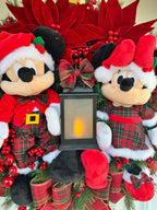 Guirlanda De Natal Casal Disney Xadrez 65cm C/ Led
