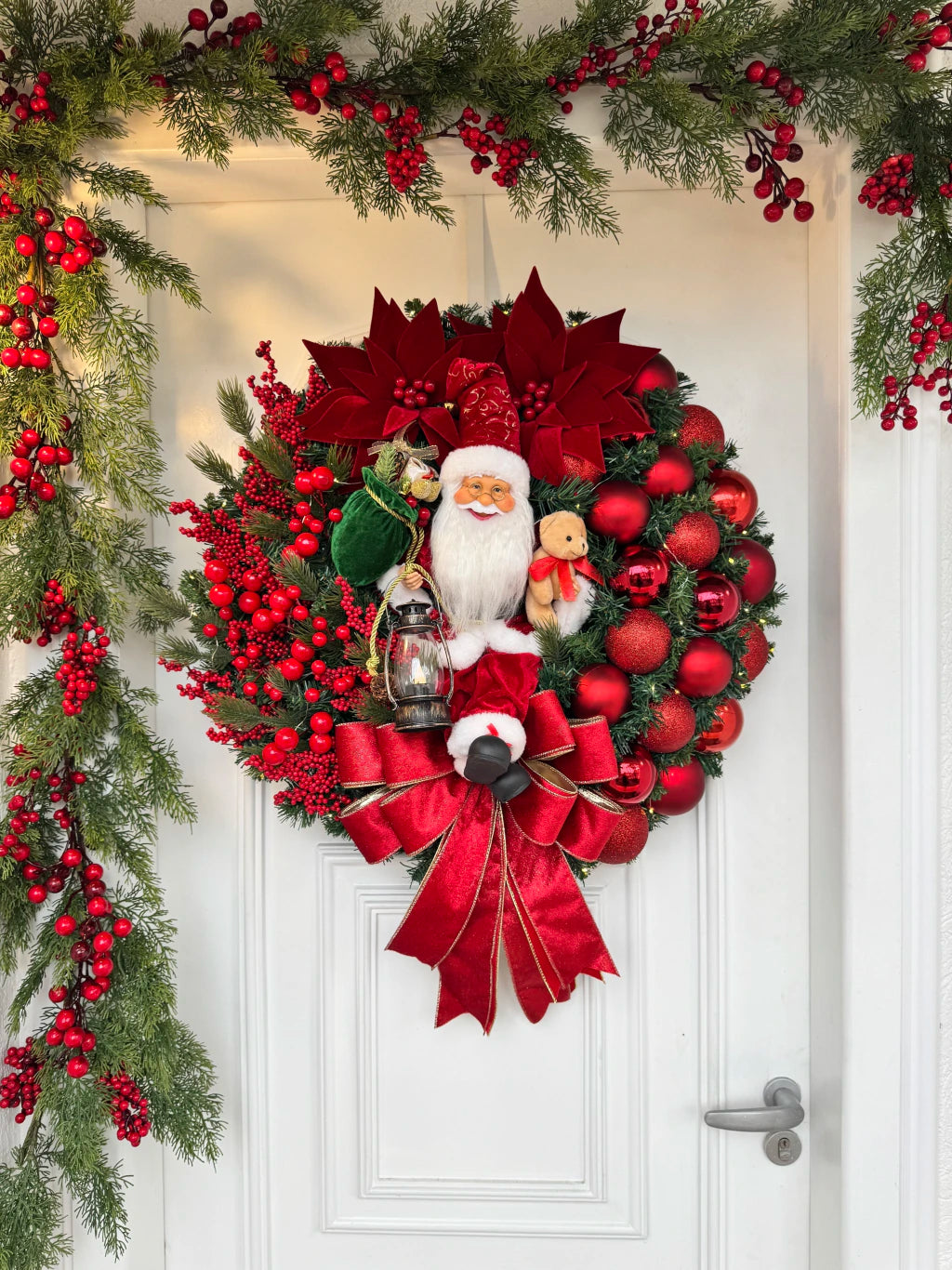Guirlanda de Natal Noel c/ led 65cm Elegance