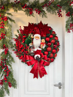 Guirlanda de Natal Noel c/ led 65cm Elegance