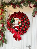 Guirlanda de Natal Noel c/ led 65cm Elegance