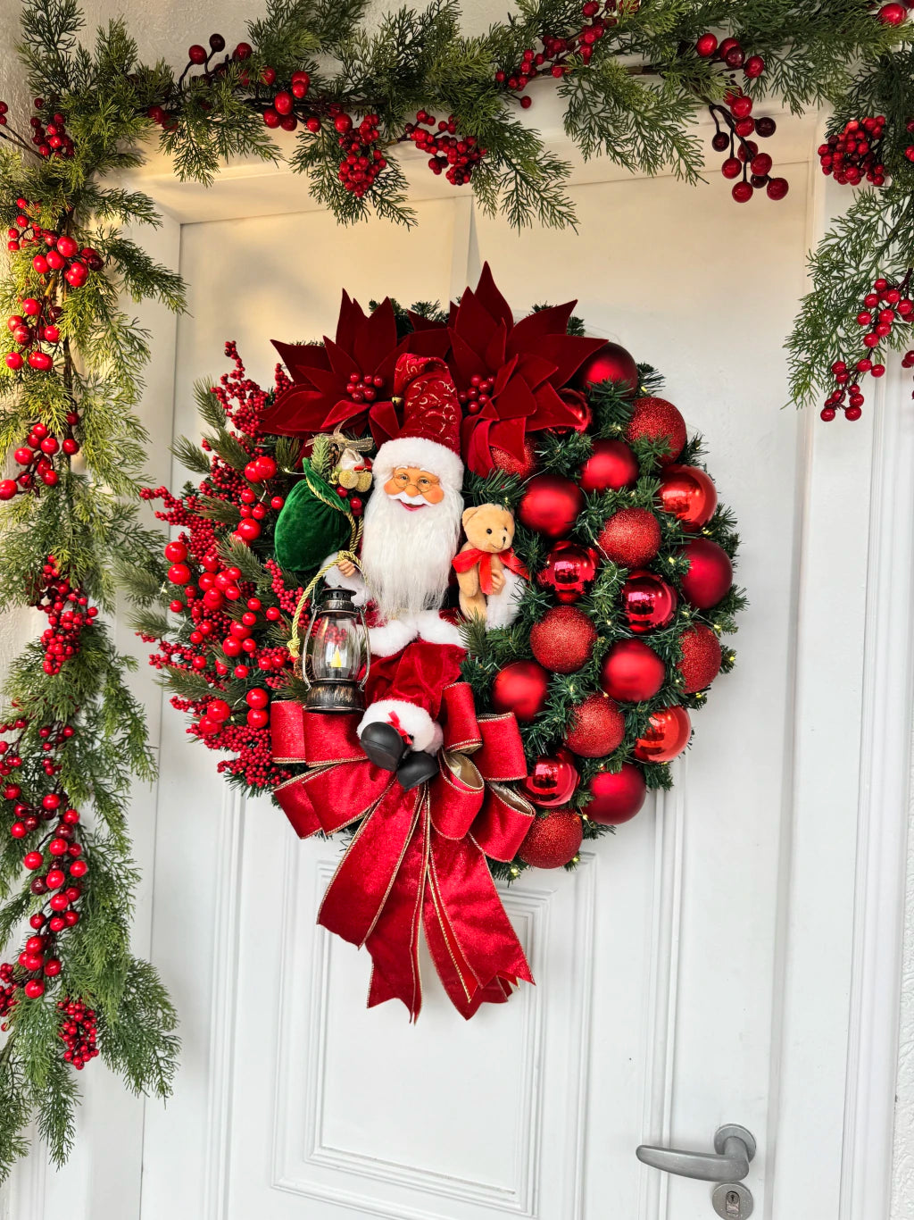 Guirlanda de Natal Noel c/ led 65cm Elegance