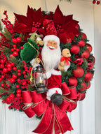 Guirlanda de Natal Noel c/ led 65cm Elegance
