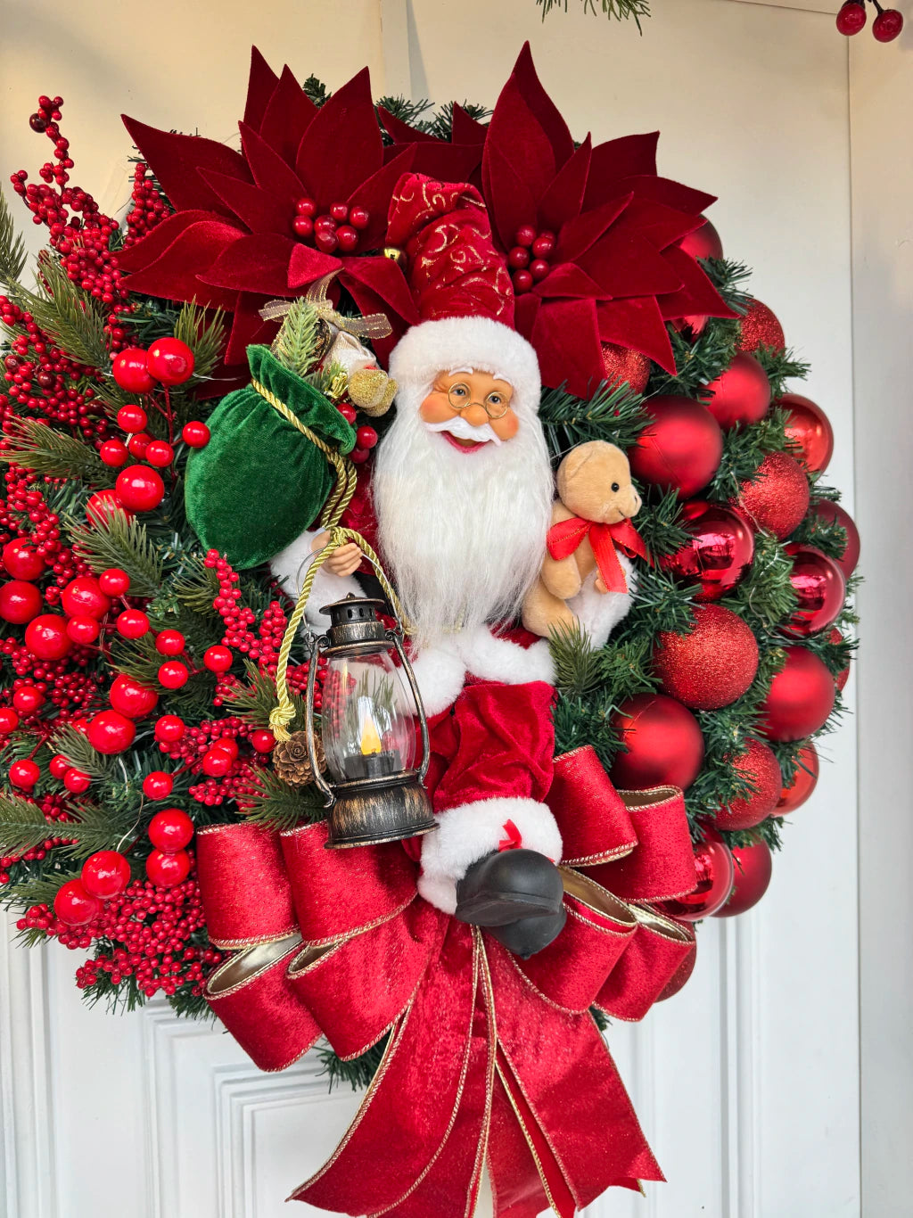 Guirlanda de Natal Noel c/ led 65cm Elegance