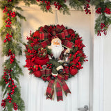 Guirlanda De Natal Noel C/ Led 65cm Xadrez