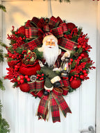Guirlanda De Natal Noel C/ Led 65cm Xadrez