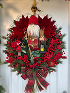 Guirlanda De Natal Noel C/ Led 65cm Xadrez