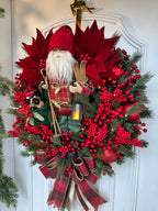 Guirlanda De Natal Noel C/ Led 65cm Xadrez