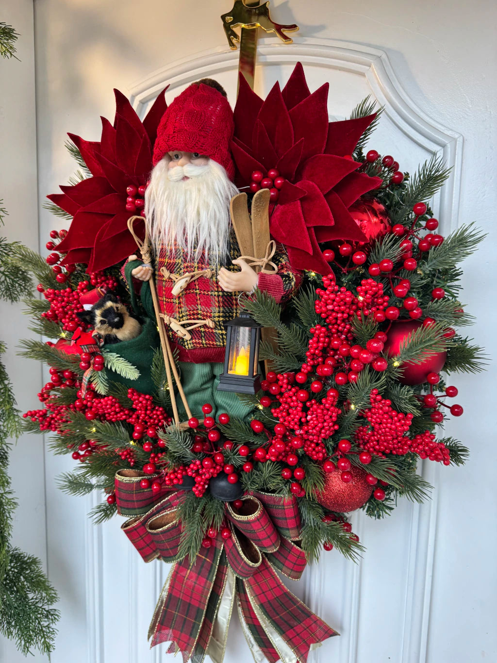 Guirlanda De Natal Noel C/ Led 65cm Xadrez