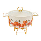 Conjunto de Rechaud Paris em Porcelana Premium (3 peças)